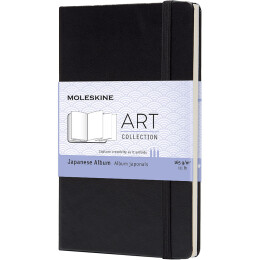 Moleskine Art Collection Japanese Album Katlanır Eskiz Çizim Defteri 9x14 cm. 165 gr. 60 Sayfa Siyah - 1