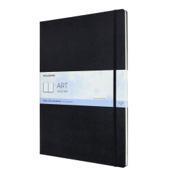 Moleskine Art Collection Sert Kapak Suluboya Defteri 29x42 cm. 200 gr. 60 Sayfa Siyah - 1