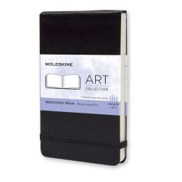 Moleskine Art Collection Album Sert Kapak Suluboya Defteri 9x14 cm. 200 gr. 60 Sayfa Siyah - 1