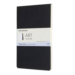Moleskine Art Sketchbook Yumuşak Kapak Eskiz Çizim Defteri 13x21 cm. 120 gr. 48 Sayfa Siyah - 1