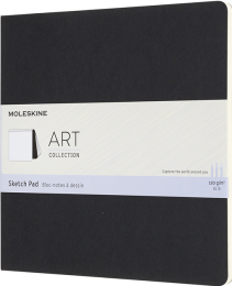 Moleskine Art Sketchbook Yumuşak Kapak Eskiz Çizim Defteri 19x19 cm. 120 gr. 48 Sayfa Siyah - 1