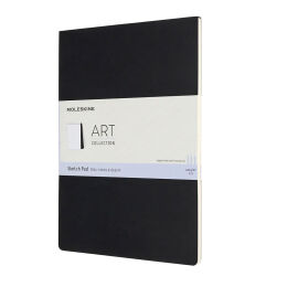 Moleskine Art Sketchbook Yumuşak Kapak Eskiz Çizim Defteri 21x30 cm. 120 gr. 48 Sayfa Siyah - 1