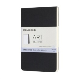 Moleskine Art Sketchbook Yumuşak Kapak Eskiz Çizim Defteri 9x14 cm. 120 gr. 48 Sayfa Siyah - 1