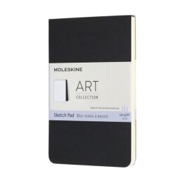 Moleskine Art Sketchbook Yumuşak Kapak Eskiz Çizim Defteri 9x14 cm. 120 gr. 48 Sayfa Siyah - 1