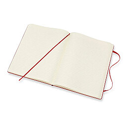 Moleskine Sert Kapak Çizgili Defter XL Boy 19x25 cm. 192 Sayfa Kızıl Kırmızı - 2