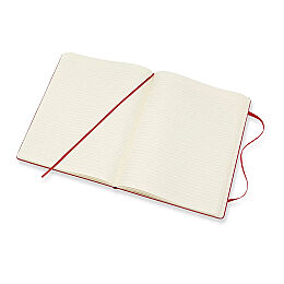 Moleskine Sert Kapak Çizgili Defter XL Boy 19x25 cm. 192 Sayfa Kızıl Kırmızı - 2