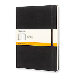 Moleskine Sert Kapak Çizgili Defter XL Boy 19x25 cm. 192 Sayfa Siyah - 1