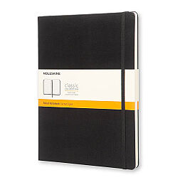 Moleskine Sert Kapak Çizgili Defter XL Boy 19x25 cm. 192 Sayfa Siyah - 1