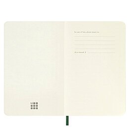 Moleskine Sert Kapak Çizgisiz Defter Cep Boy 9x14 cm. 192 Sayfa Mersin Yeşili - 4