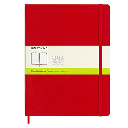 Moleskine Sert Kapak Çizgisiz Defter XL Boy 19x25 cm. 192 Sayfa Kızıl Kırmızı - 1
