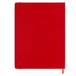 Moleskine Sert Kapak Çizgisiz Defter XL Boy 19x25 cm. 192 Sayfa Kızıl Kırmızı - 3
