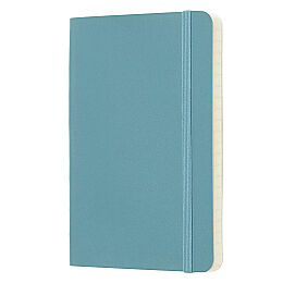 Moleskine Yumuşak Kapak Çizgili Defter Cep Boy 9x14 cm. 192 Sayfa Mercan Mavi - 2