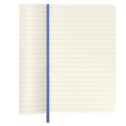 Moleskine Yumuşak Kapak Çizgili Defter Cep Boy 9x14 cm. 192 Sayfa Ortanca Mavi - 3