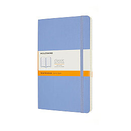 Moleskine Yumuşak Kapak Çizgili Defter L Boy 13x21 cm. 192 Sayfa Ortanca Mavi - Moleskine