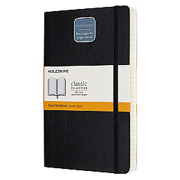 Moleskine Yumuşak Kapak Çizgili Defter L Boy 13x21 cm. 400 Sayfa Siyah - 1