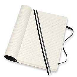 Moleskine Yumuşak Kapak Çizgili Defter L Boy 13x21 cm. 400 Sayfa Siyah - 2