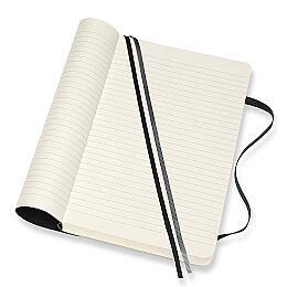 Moleskine Yumuşak Kapak Çizgili Defter L Boy 13x21 cm. 400 Sayfa Siyah - 2