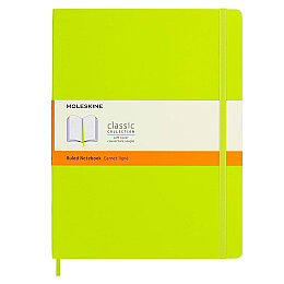 Moleskine Yumuşak Kapak Çizgili Defter XL Boy 19x25 cm. 192 Sayfa Limon Yeşili - Moleskine