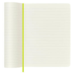 Moleskine Yumuşak Kapak Çizgili Defter XL Boy 19x25 cm. 192 Sayfa Limon Yeşili - 4