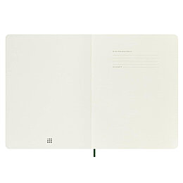 Moleskine Yumuşak Kapak Çizgili Defter XL Boy 19x25 cm. 192 Sayfa Mersin Yeşili - 4