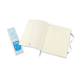Moleskine Yumuşak Kapak Çizgili Defter XL Boy 19x25 cm. 192 Sayfa Ortanca Mavi - 2