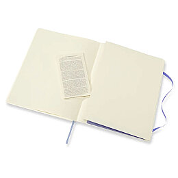 Moleskine Yumuşak Kapak Çizgili Defter XL Boy 19x25 cm. 192 Sayfa Ortanca Mavi - 4