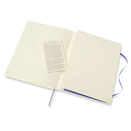 Moleskine Yumuşak Kapak Çizgili Defter XL Boy 19x25 cm. 192 Sayfa Ortanca Mavi - 4