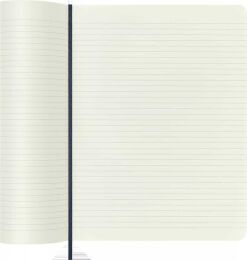 Moleskine Yumuşak Kapak Çizgili Defter XL Boy 19x25 cm. 192 Sayfa Safir Mavi - 4