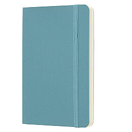 Moleskine Yumuşak Kapak Çizgisiz Defter Cep Boy 9x14 cm. 192 Sayfa Mercan Mavi - 2