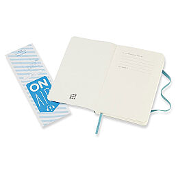 Moleskine Yumuşak Kapak Çizgisiz Defter Cep Boy 9x14 cm. 192 Sayfa Mercan Mavi - 4