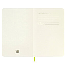 Moleskine Yumuşak Kapak Çizgisiz Defter Cep Boy 9x14 cm. 192 Sayfa Limon Yeşili - 4