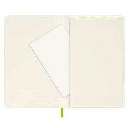 Moleskine Yumuşak Kapak Çizgisiz Defter Cep Boy 9x14 cm. 192 Sayfa Limon Yeşili - 6