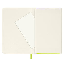Moleskine Yumuşak Kapak Çizgisiz Defter Cep Boy 9x14 cm. 192 Sayfa Limon Yeşili - 6