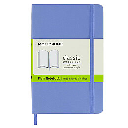 Moleskine Yumuşak Kapak Çizgisiz Defter Cep Boy 9x14 cm. 192 Sayfa Ortanca Mavi - Moleskine