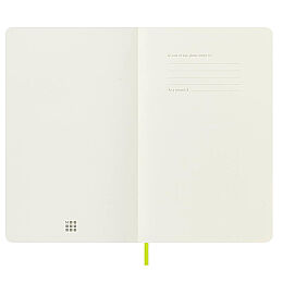 Moleskine Yumuşak Kapak Çizgisiz Defter L Boy 13x21 cm. 192 Sayfa Limon Yeşili - 4