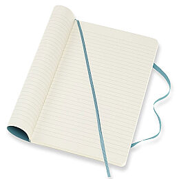 Moleskine Yumuşak Kapak Çizgisiz Defter L Boy 13x21 cm. 192 Sayfa Mercan Mavi - 2