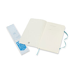 Moleskine Yumuşak Kapak Çizgisiz Defter L Boy 13x21 cm. 192 Sayfa Mercan Mavi - 3