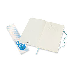 Moleskine Yumuşak Kapak Çizgisiz Defter L Boy 13x21 cm. 192 Sayfa Mercan Mavi - 3
