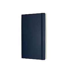 Moleskine Yumuşak Kapak Çizgisiz Defter L Boy 13x21 cm. 192 Sayfa Safir Mavi - 2