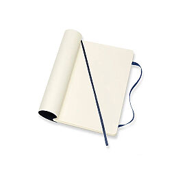 Moleskine Yumuşak Kapak Çizgisiz Defter L Boy 13x21 cm. 192 Sayfa Safir Mavi - 3
