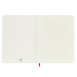Moleskine Yumuşak Kapak Çizgisiz Defter XL Boy 19x25 cm. 192 Sayfa Kızıl Kırmızı - 3