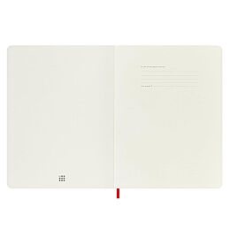 Moleskine Yumuşak Kapak Çizgisiz Defter XL Boy 19x25 cm. 192 Sayfa Kızıl Kırmızı - 3