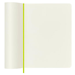 Moleskine Yumuşak Kapak Çizgisiz Defter XL Boy 19x25 cm. 192 Sayfa Limon Yeşili - 4