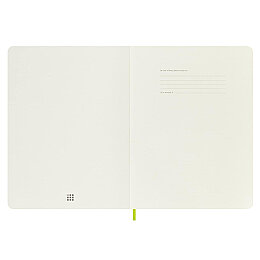 Moleskine Yumuşak Kapak Çizgisiz Defter XL Boy 19x25 cm. 192 Sayfa Limon Yeşili - 5