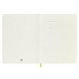 Moleskine Yumuşak Kapak Çizgisiz Defter XL Boy 19x25 cm. 192 Sayfa Limon Yeşili - 5