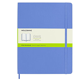 Moleskine Yumuşak Kapak Çizgisiz Defter XL Boy 19x25 cm. 192 Sayfa Ortanca Mavi - Moleskine