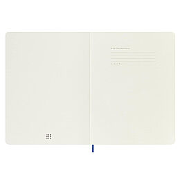 Moleskine Yumuşak Kapak Çizgisiz Defter XL Boy 19x25 cm. 192 Sayfa Ortanca Mavi - 4