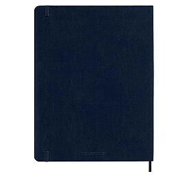 Moleskine Yumuşak Kapak Çizgisiz Defter XL Boy 19x25 cm. 192 Sayfa Safir Mavi - 2