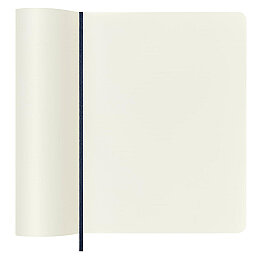 Moleskine Yumuşak Kapak Çizgisiz Defter XL Boy 19x25 cm. 192 Sayfa Safir Mavi - 4