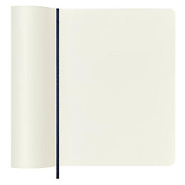Moleskine Yumuşak Kapak Çizgisiz Defter XL Boy 19x25 cm. 192 Sayfa Safir Mavi - 4
